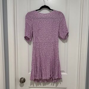 & Other Stories Purple Floral Dress